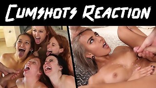 GIRL REACTS TO CUMSHOTS COMPILATION - HONEST PORN REACTIONS (AUDIO) - HPR03