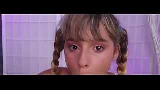 Little Teen in Pigtails POV BLOWJOB